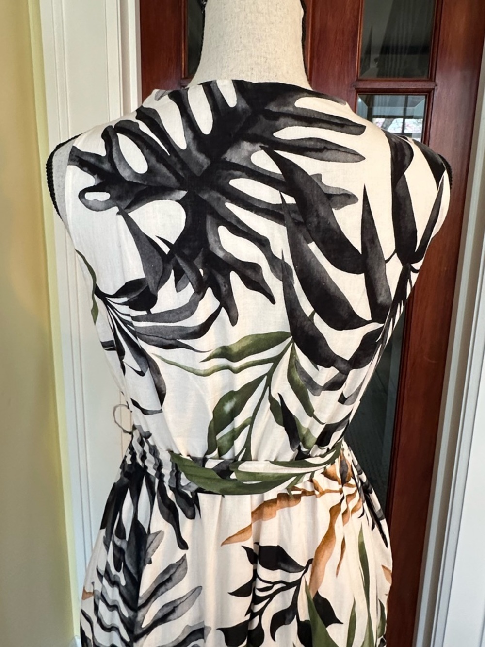 Civico 51 | Tropical Tiered Belted Maxi Dress - Made in Italy, Sz XL, NWT - Picture 7 of 16